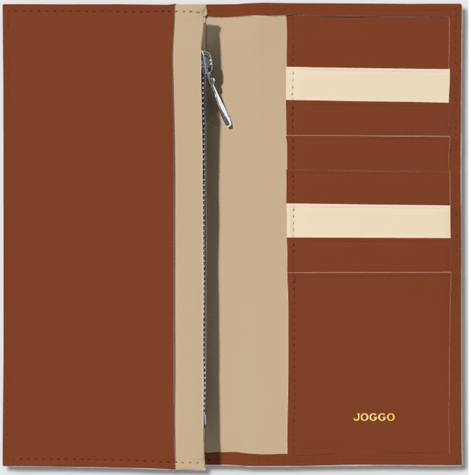 JOGGO(ジョッゴ) 長財布　マロンブラウンベース　配色　例