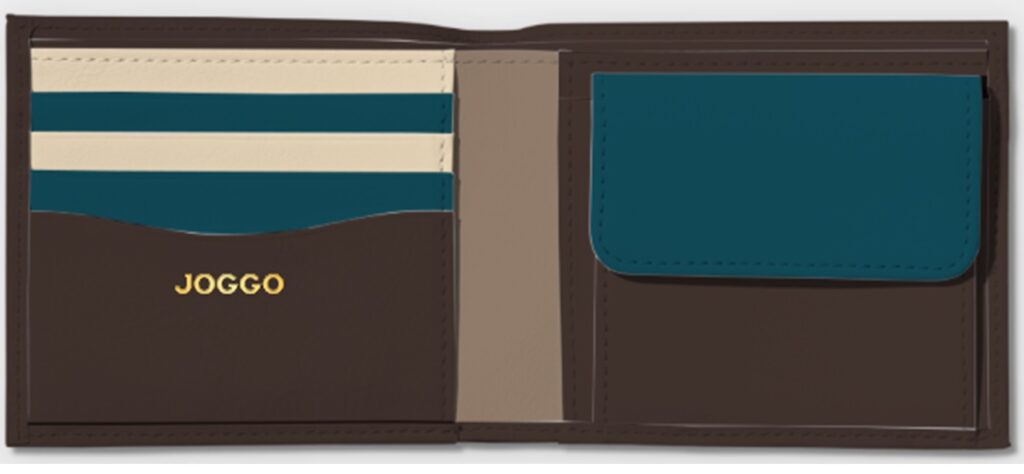 JOGGO(ジョッゴ) 二つ折り財布　エスプレッソブラウンベースの配色例